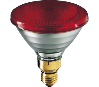 Інфрачервона лампа Philips PAR38 175 Вт червона